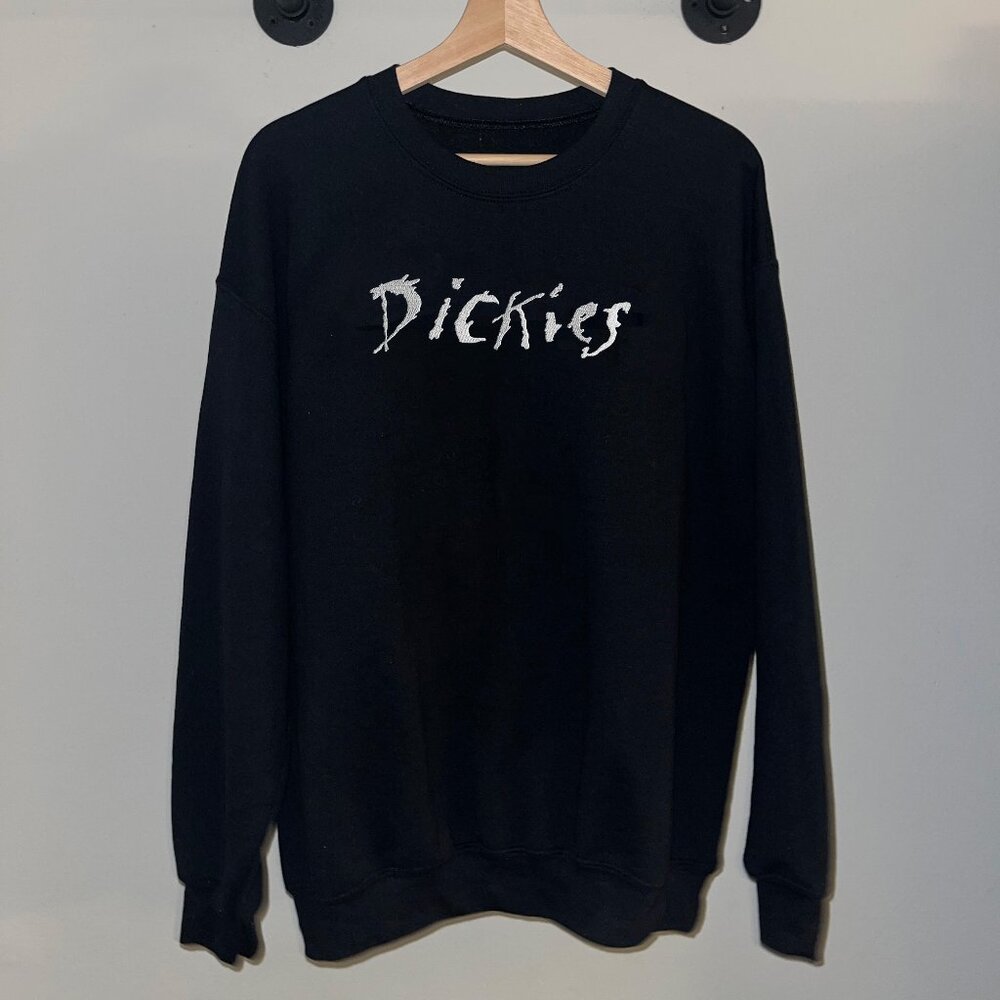 Black Dickies LA Hardcore Punk Rock Band 80s Music Crewneck Sweatshirt